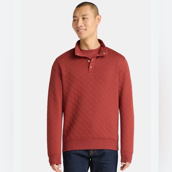 George Other - NWT George Men's Quilted Snap Pullover Jacket - Size 2XL